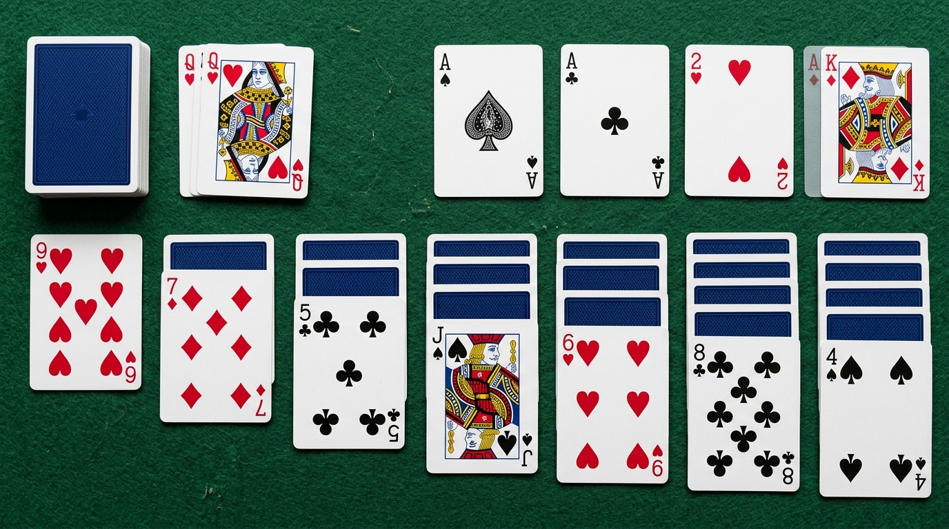 classic solitaire empty spaces illustration for Solitaired Solitaire