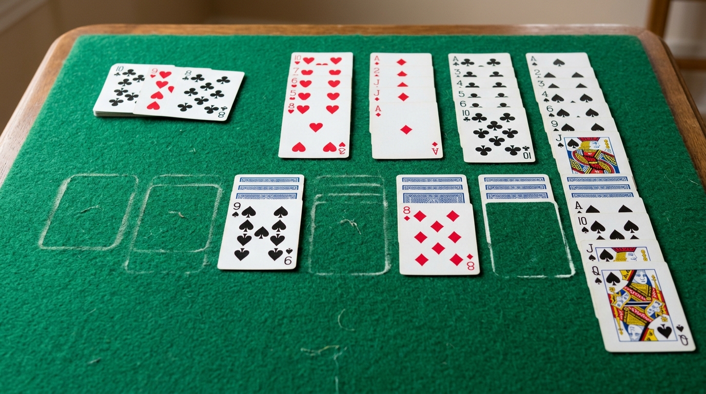 solitaire tableau planning illustration for Solitaired Solitaire
